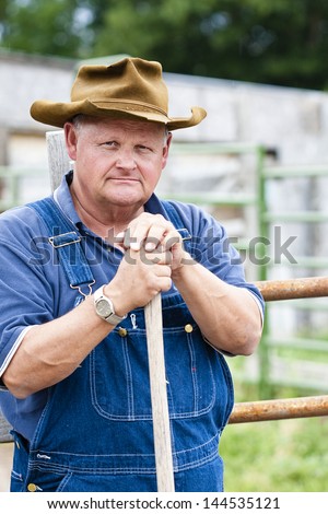 Rugged Old Farmer Portrait Stock Photo 144535121 : Shutterstock