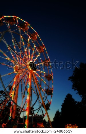 Glowing Carnival Ferris Wheel