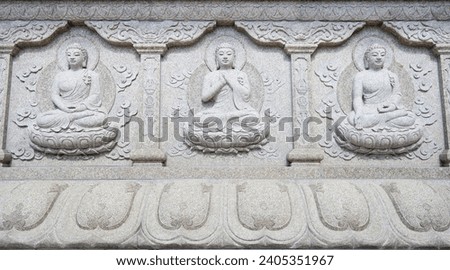 Similar – Image, Stock Photo Three-seated rock in the evening light