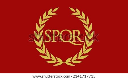 Flag of Roman Empire. High quality resolution	