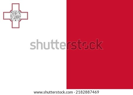 flag of Malta in vector