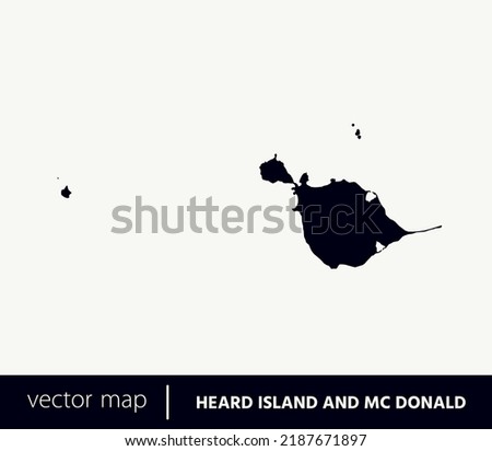 High Detailed Vector Map - Heard Island and McDonald Islands