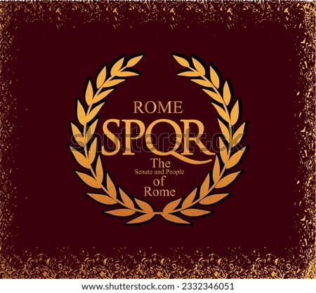 Symbol of Roman empire. High quality 4K resolution eps