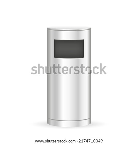 Trash ashtray, great design for any purposes. Vector illustration. stock image.