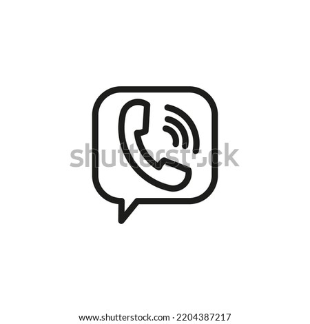 message handset icon. Chat message icon. Telephone sign. mobile app design. Vector illustration. Stock image. 