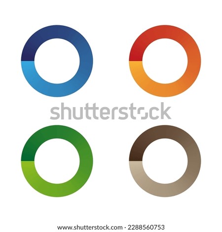 Abstract colored circles. infographic. Gradient color. Vector illustration.