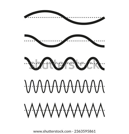 Sound wave icon. Audio Wave symbol. Vector illustration. EPS 10.