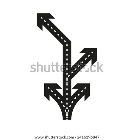 Split icon. Split vertical arrow. Split horizontal arrow. Vector illustration. EPS 10.