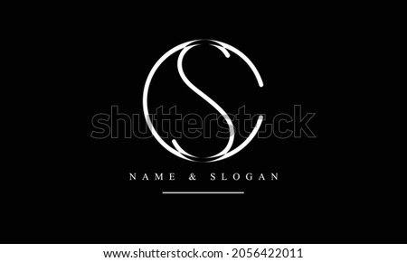 SC, CS abstract letters logo monogram