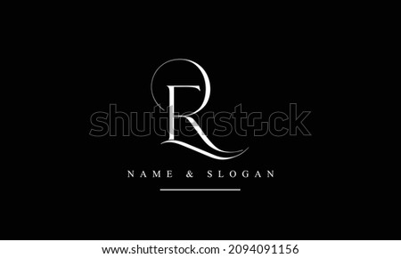 RE, ER, R, E abstract letters logo monogram Stock fotó © 