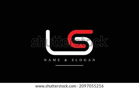 SL, LS, S, L abstract letters logo monogram