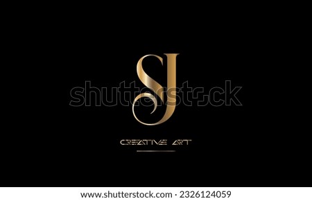 SJ, JS, S, J abstract letters logo monogram