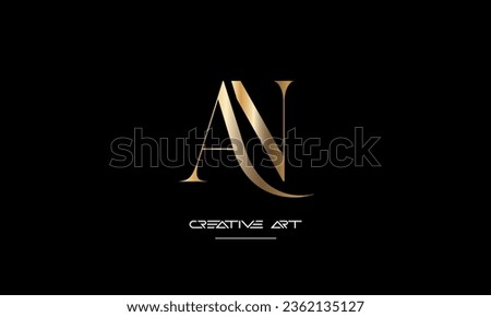 AN, NA, A, N abstract letters logo monogram