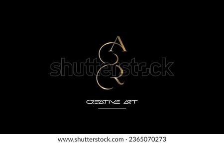 AR, RA, A, R abstract letters logo monogram Stock fotó © 