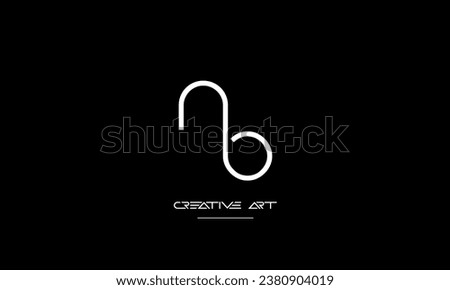 BN, NB, B, N abstract letters logo monogram