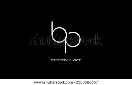BP, PB, B, P abstract letters logo monogram