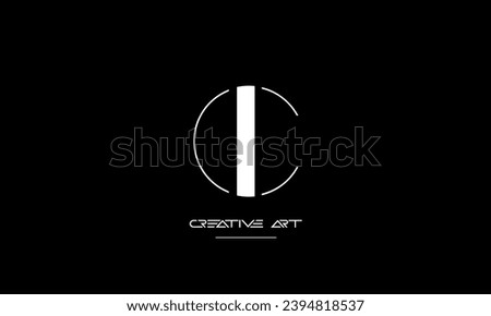 CI, IC, C, I abstract letters logo monogram