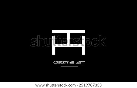 HT, TH, H, T abstract letters logo monogram