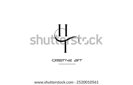 HT, TH, H, T abstract letters logo monogram