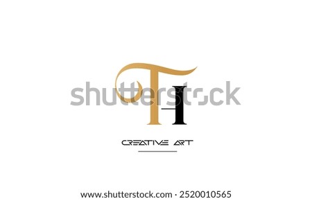 HT, TH, H, T abstract letters logo monogram