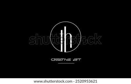 HT, TH, H, T abstract letters logo monogram