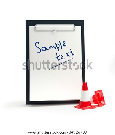 form traffic cones ,road cone on a white background