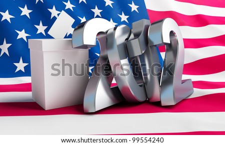 Presidential elections in the U.S.A on a white background