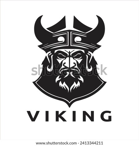 Viking logo design icon symbol vector illustration. Easy Customizable and Editable.