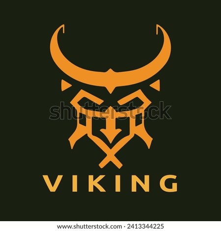 Viking logo design icon symbol vector illustration. Easy Customizable and Editable.