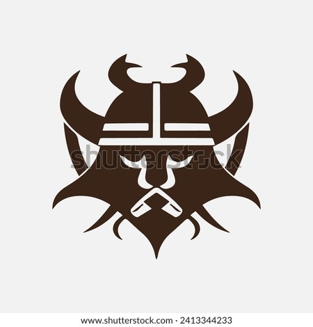 Viking logo design icon symbol vector illustration. Easy Customizable and Editable.