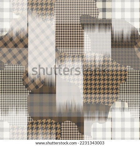 seamless checks patchwork pattern on textures background
