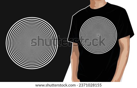 Hypnosis t-shirt design, ready to print, multiple circles