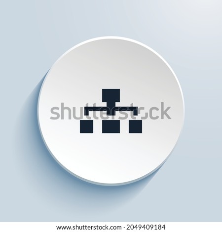 diagram 3 fill pixel art icon design. Button style circle shape isolated on white background. Vector illustration