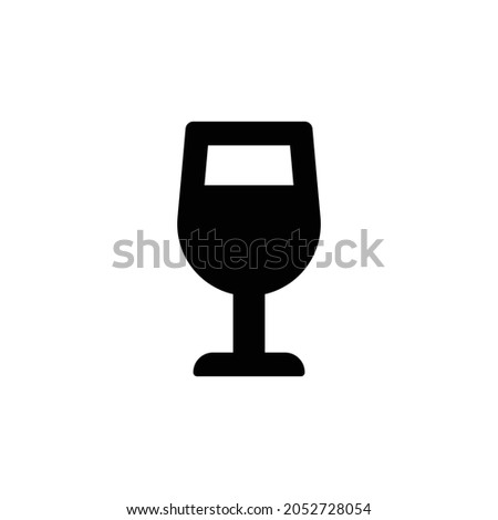 wine glass alt Icon. Flat style design isolated on white background. Vector illustration