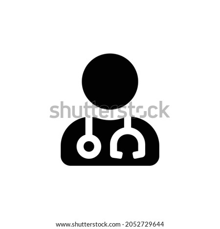 user md Icon. Flat style design isolated on white background. Vector illustration