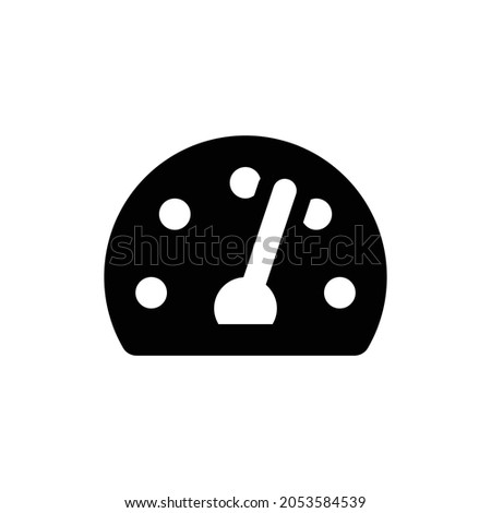 tachometer alt Icon. Flat style design isolated on white background. Vector illustration