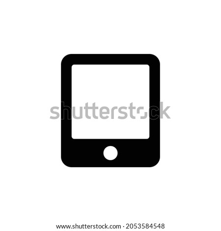 tablet alt Icon. Flat style design isolated on white background. Vector illustration
