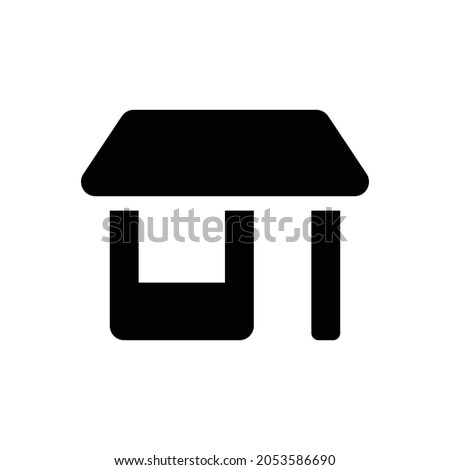 store alt Icon. Flat style design isolated on white background. Vector illustration