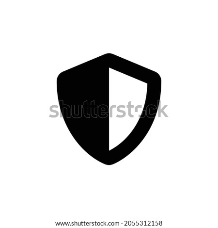 shield alt Icon. Flat style design isolated on white background. Vector illustration