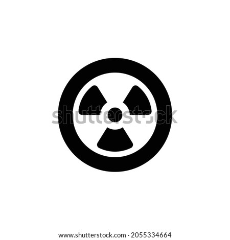 radiation alt Icon. Flat style design isolated on white background. Vector illustration