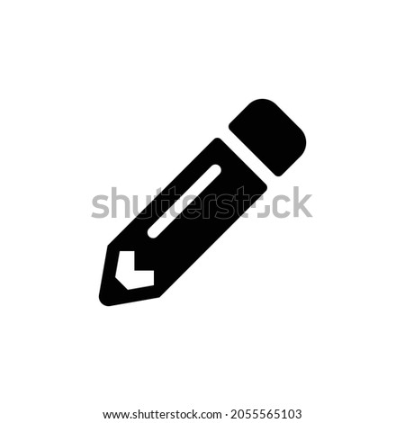 pencil alt Icon. Flat style design isolated on white background. Vector illustration