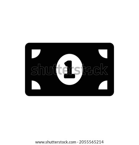 money bill alt Icon. Flat style design isolated on white background. Vector illustration