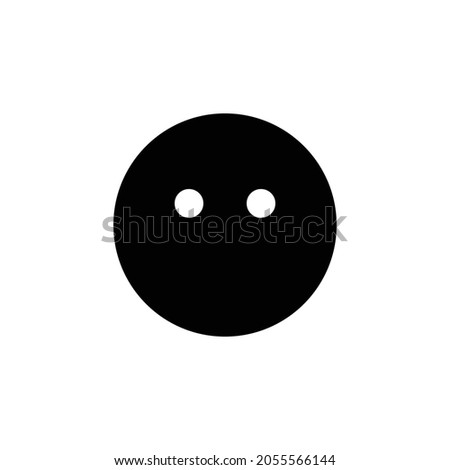 meh blank Icon. Flat style design isolated on white background. Vector illustration