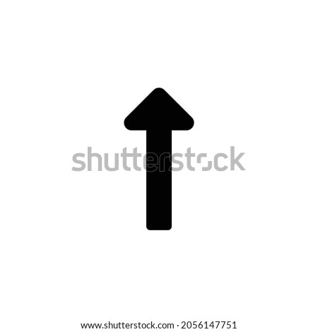 long arrow alt up Icon. Flat style design isolated on white background. Vector illustration