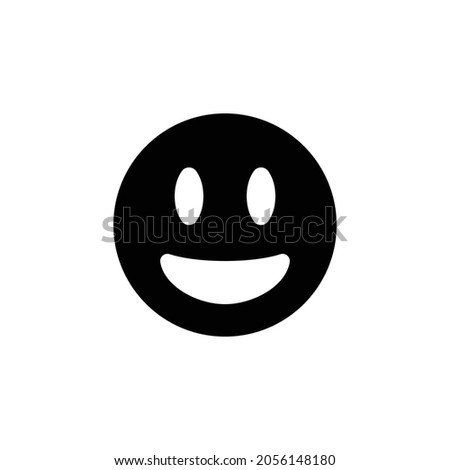 grin alt Icon. Flat style design isolated on white background. Vector illustration
