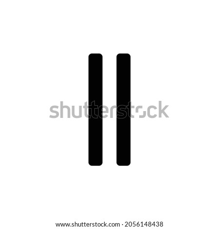 grip lines vertical Icon. Flat style design isolated on white background. Vector illustration