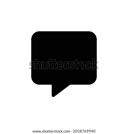 comment alt Icon. Flat style design isolated on white background. Vector illustration