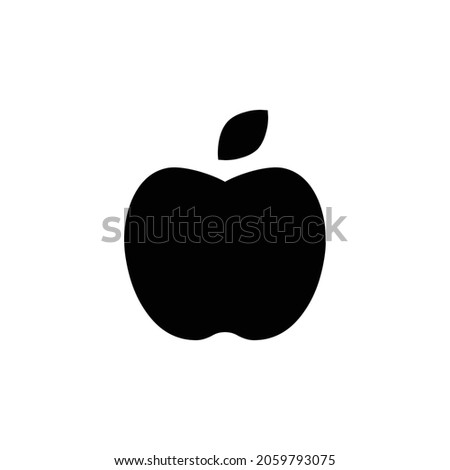 apple alt Icon. Flat style design isolated on white background. Vector illustration