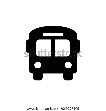 bus alt Icon. Flat style design isolated on white background. Vector illustration