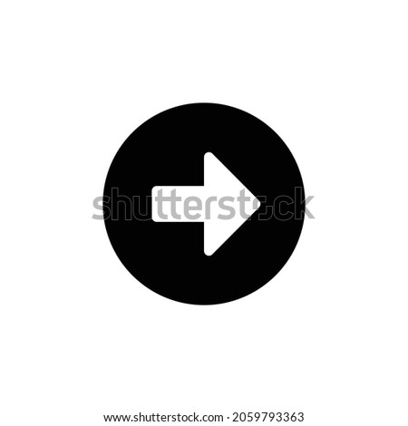 arrow alt circle right Icon. Flat style design isolated on white background. Vector illustration